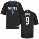 Camisetas NBA de Manga Corta Ricky Rubio Minnesota Timberwolves Negro