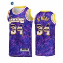 Camisetas NBA de Los Angeles Lakers Shaquille O'Neal Select Series Purpura Camuflaje 2021