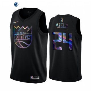 Camisetas NBA Sacramento Kings Buddy Hield Negro Hardwood Classics 2020