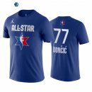 Camisetas NBA de Manga Corta Luka Doncic All Star 2020 Azul