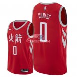 Camisetas NBA de Marquese Chriss Houston Rockets Nike Rojo Ciudad 2018