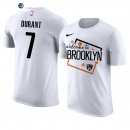 T- Shirt NBA Brooklyn Nets Kevin Durant Blanco