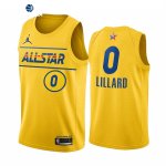 Camisetas NBA de Damian Lillard All Star 2021 Oro