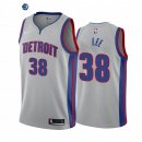 Camiseta NBA de Saban Lee Detroit Pistons NO.38# Gris Statement 2020