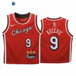 Camisetas NBA Ninos Chicago Bulls NO.9 Nikola Vucevic Rojo Ciudad 2021-22