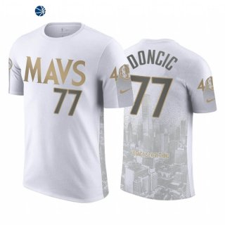 T-Shirt NBA Dallas Mavericks Luka Doncic Blanco Ciudad 2020-21