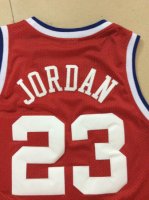 Camisetas NBA de Michael Jordan All Star 1989 Rojo