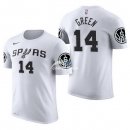 Camisetas NBA de Manga Corta Danny Green San Antonio Spurs Blanco 17/18