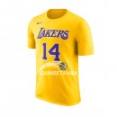 Camisetas NBA de Manga Corta Brandon Ingram Los Angeles Lakers Amarillo Icon 2018