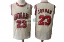 Camisetas NBA de Michael Jordan Chicago Bulls Retro Crema
