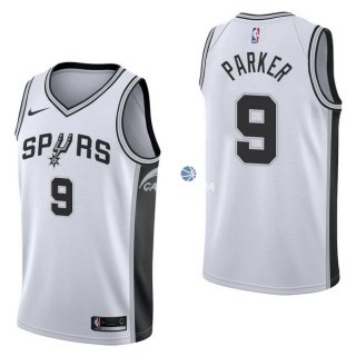 Camisetas NBA de Tony Parker San Antonio Spurs Blanco Association 17/18