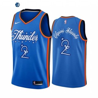 Camisetas NBA 2020 Navidad Oklahoma City Thunder Shai Gilgeous Alexander Azul