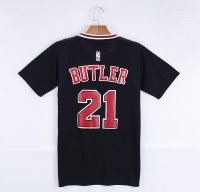 Camisetas NBA de Manga Corta Jimmy Butler Chicago Bulls Negro