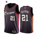 Camiseta NBA de Keljin Blevins Portland Trail Blazers Nike Negro Ciudad 2020-21
