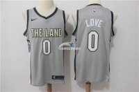 Camisetas NBA de Kevin Love Cleveland Cavaliers 17/18 Nike Gris Ciudad