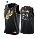 Camisetas NBA de San Antonio Spurs Tim Duncan Negro Diamante 2021-22