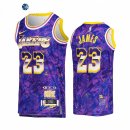 Camisetas NBA de Los Angeles Lakers LeBron James MVP Select Series Purpura Camuflaje 2021
