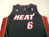 Camisetas NBA de Lebron James Miami Heats Negro