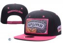 Snapbacks Caps NBA De San Antonio Spurs Negro Rosa NO.01