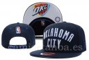 Snapbacks Caps NBA De Oklahoma City Thunder Negro Gris