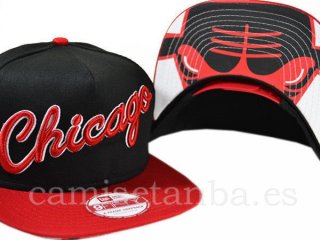 Snapbacks Caps NBA De Chicago Bulls Negro-6Negro Rojo-6