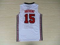 Camisetas NBA de Anthony USA 1992 Blanco