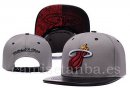 Snapbacks Caps NBA De Miami Heat Gris Negro