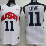 Camisetas NBA de Kevin Love USA 2012 Blanco