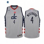 Camiseta NBA Ninos Washington Wizards Russell Westbrook Gris Ciudad 2020-21