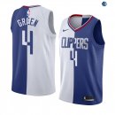 Camisetas NBA de JaMychal Green Los Angeles Clippers Azul Blanco Split Edition