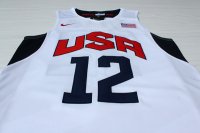 Camisetas NBA de James Harden USA 2012 Blanco