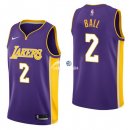 Camisetas NBA de Lonzo Ball Los Angeles Lakers Púrpura Statement 17/18