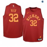 Camisetas de NBA Ninos Indiana Pacers Davon Reed Nike Retro Granate