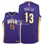 Camisetas de NBA Ninos New Orleans Pelicans Cheick Diallo Nike Púrpura Ciudad 2018