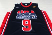 Camisetas NBA de Jordan USA 1992 Negro