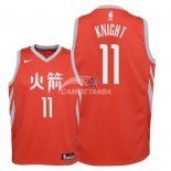 Camisetas de NBA Ninos Houston Rockets Brandon Knight Nike Rojo Ciudad 2018