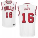 Camisetas NBA de Pau Gasol Chicago Bulls Blanco