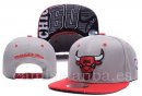 Snapbacks Caps NBA De Chicago Bulls Gris Negro Rojo