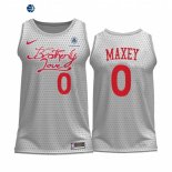 Camisetas NBA Nike Philadelphia Sixers NO.0 Tyrese Maxey Blanco Ciudad 2022-23