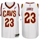 Camisetas NBA de LeBron James Cleveland Cavaliers 17/18 Blanco
