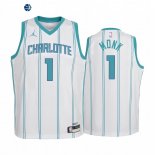 Camiseta NBA Ninos Charlotte Hornets Malik Monk Blanco Association 2020-21