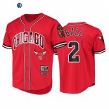 T Shirt NBA Chicago Bulls NO.2 Lonzo Ball Capsule Baseball Rojo 2022