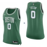 Camisetas NBA Mujer Jayson Tatum Boston Celtics Verde Icon 17/18