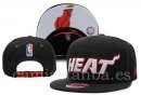 Snapbacks Caps NBA De Miami Heat Negro Blanco