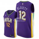 Camisetas NBA de Trevon Bluiett New Orleans Pelicans Nike Púrpura Ciudad 2018