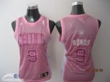 Camisetas NBA Mujer Rajon Rondo Boston Celtics Rosa