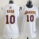 Camisetas NBA Mujer Steve Nash Los Angeles Lakers Blanco