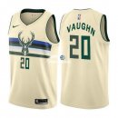 Camisetas NBA de Rashad Vaughn Milwaukee Bucks Nike Crema Ciudad 17/18