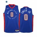 Camisetas de NBA Ninos Detroit Pistons Dennis Smith Jr. Azul Ciudad 2020-21