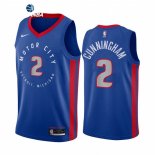 Camisetas NBA de Detroit Pistons Cade Cunningham Nike Azul Ciudad 2021-22